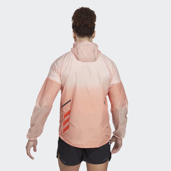 Orange Terrex Agravic Windweave Trail Running Windbreaker