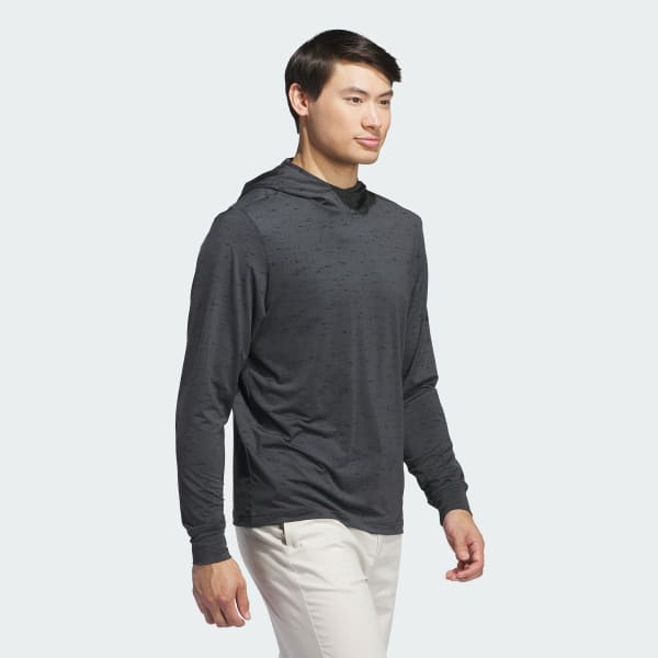Grey Core Printed Lightweight Hoodie