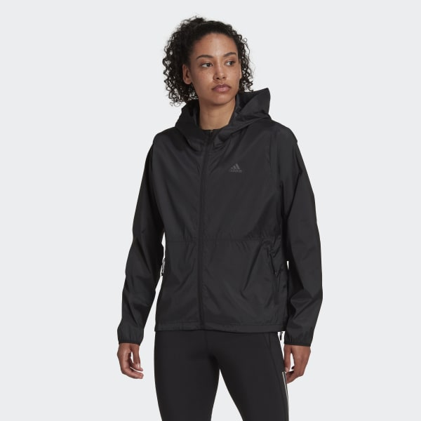 cerná Bunda Run Fast Zip Solid ZF247