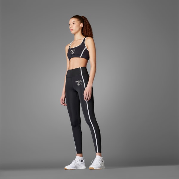 Schwarz Optime Heritage Full-Length Leggings