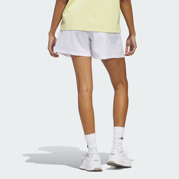 สีขาว กางเกงขาสั้นแต่งจีบ Go-To