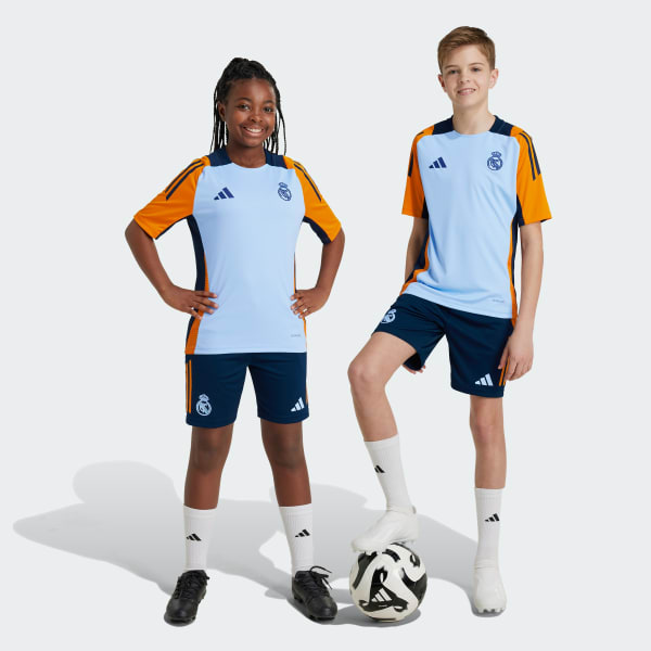 Bleu Short d'entraînement Real Madrid Tiro 24 Competition Enfants