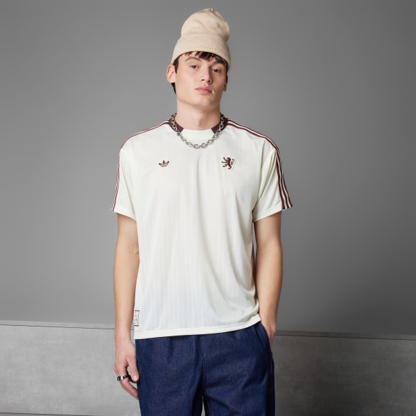 Beige Olympique Lyonnais Terrace Icons kønsneutral trøje