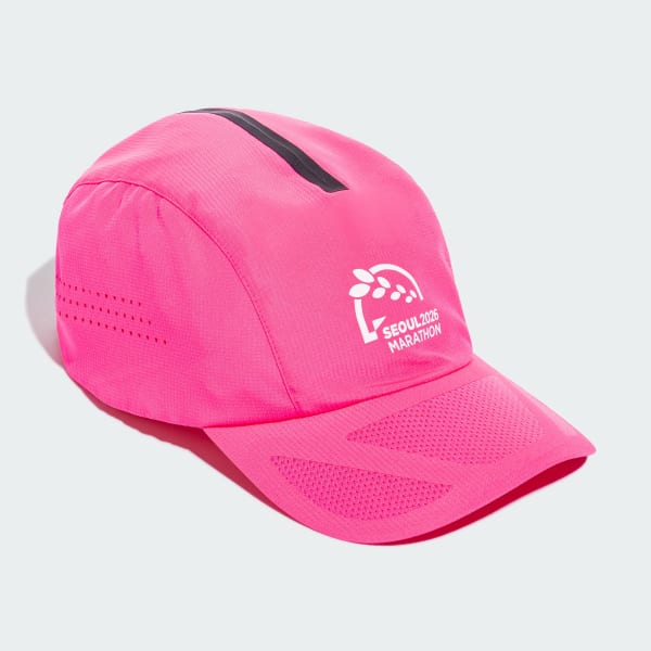 Pink 서울마라톤 아디제로 러닝캡