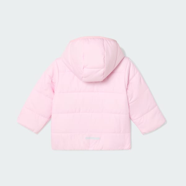 adidas Essentials 3-Stripes Padded Jacket Kids Pink Free - Main Image