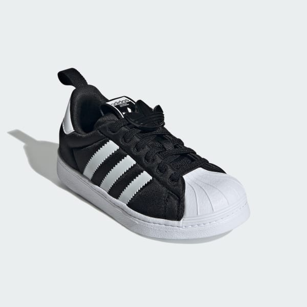 Black Superstar 360 Comfort Closure Shoes Kids