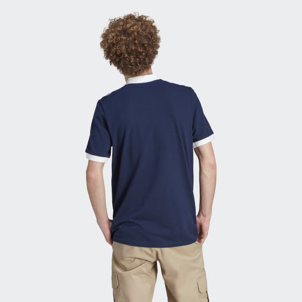 Blue Adicolor Classics 3-Stripes Polo Shirt