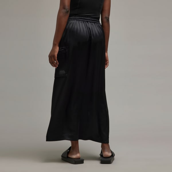 Black Y-3 Tech Silk Skirt
