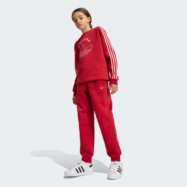 Burgundy Graphic Sweat Joggers Kids