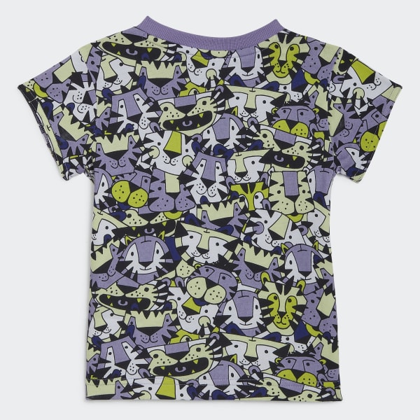 Jaune Ensemble été graphique adidas x Marimekko