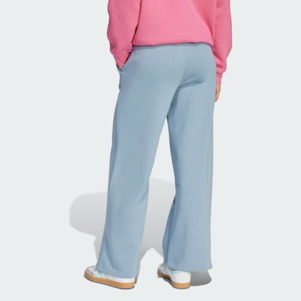 Bleu Pantalon jambes larges