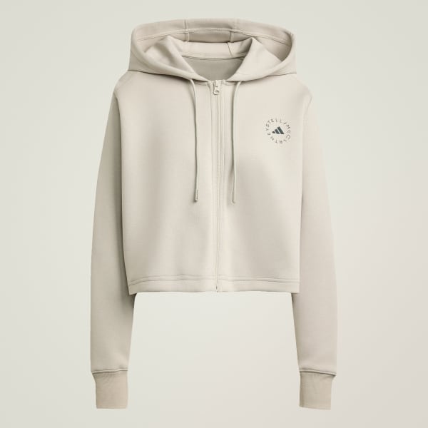 Moletom com capuz cropped adidas by Stella McCartney