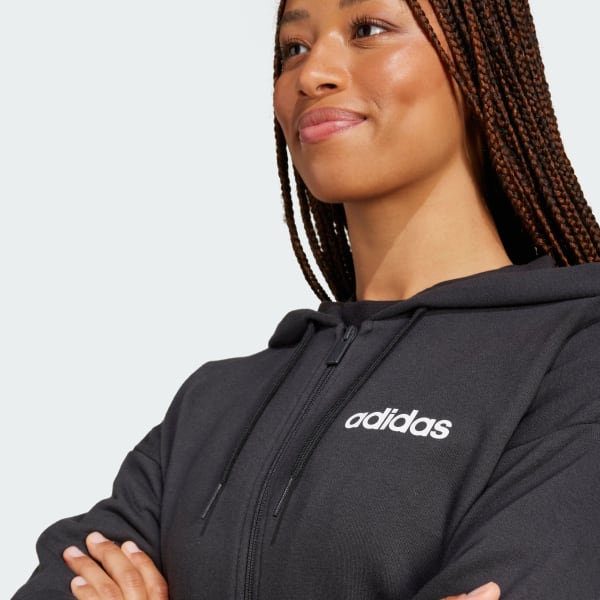 Adidas linear full zip hoodie online