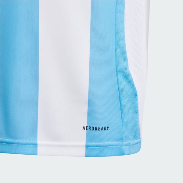 White Argentina 24 Home Jersey Kids