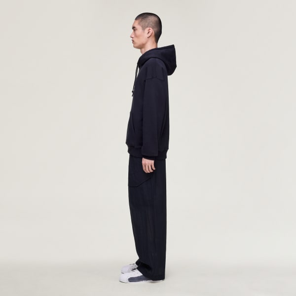 cierna MIKINA Y-3 BRUSHED TERRY GFX HOODIE