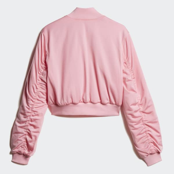 adidas Cropped Bomber Jacket - Pink 