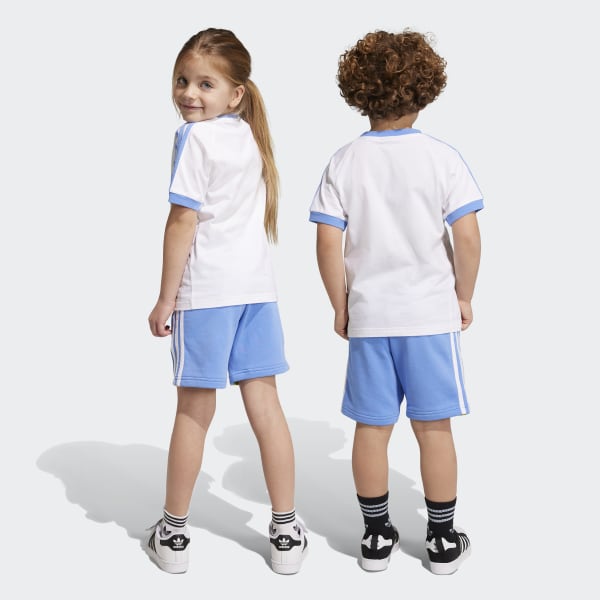White adidas Originals x Moomin Shorts and Tee Set