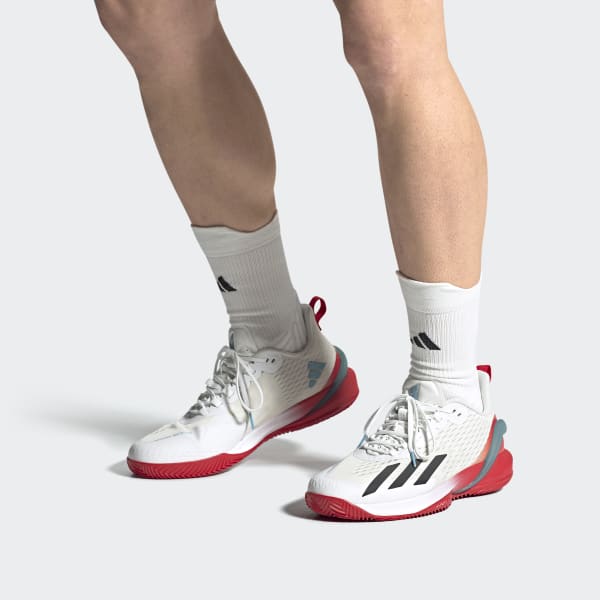Weiss Adizero Cybersonic Tennisschuh