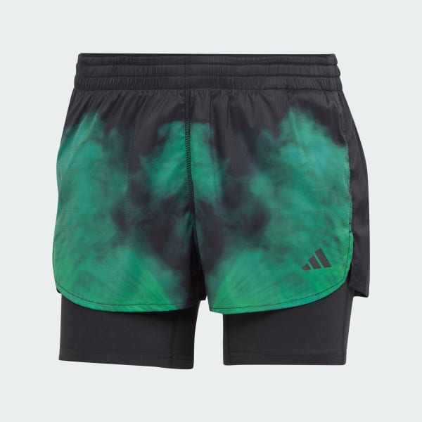 Black Berlin Running Two-in-One Shorts