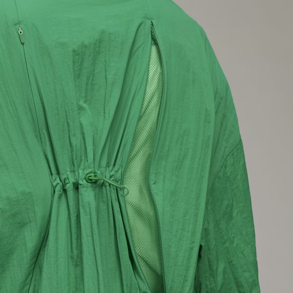 Green Y-3 Classic Light Shell Hooded Windbreaker VU296
