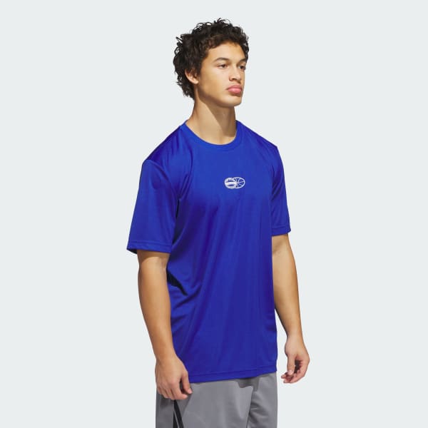 ブルー Get Buckets グラフィック半袖Tシャツ