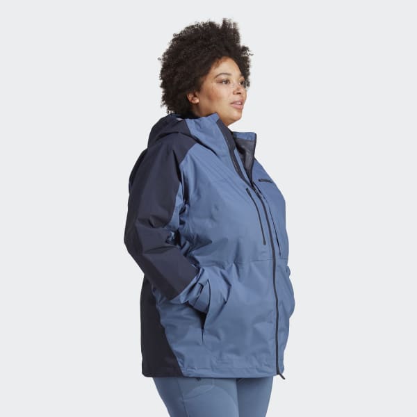 Bla Terrex Xploric RAIN.RDY Plus Size vandrejakke