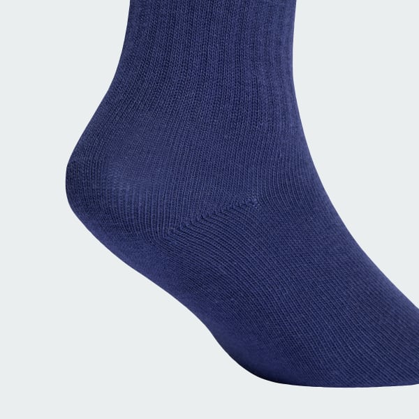 Hvit 3-Stripes Crew Sokker, 6 par