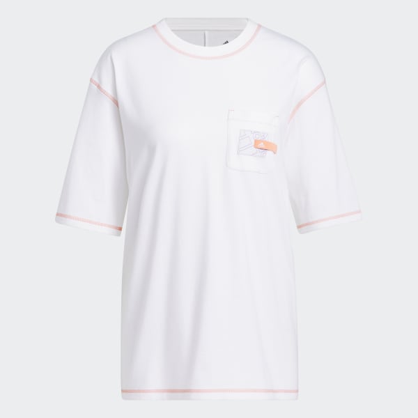 Vit Sport Statement Boyfriend Pocket T-Shirt