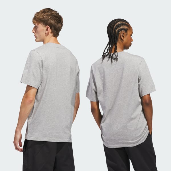 Gris Playera Skateboarding Logo