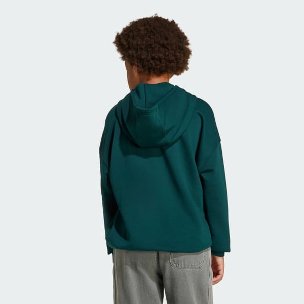 Green Big Logo Oversized Hoodie Kids