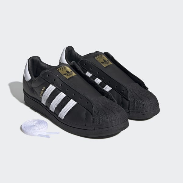 adidas Superstar Laceless Shoes - Black 
