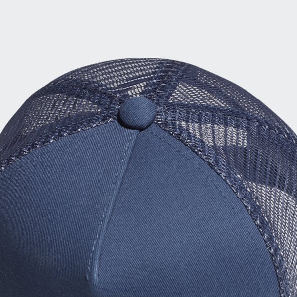 Adidas trefoil trucker cap blue deals