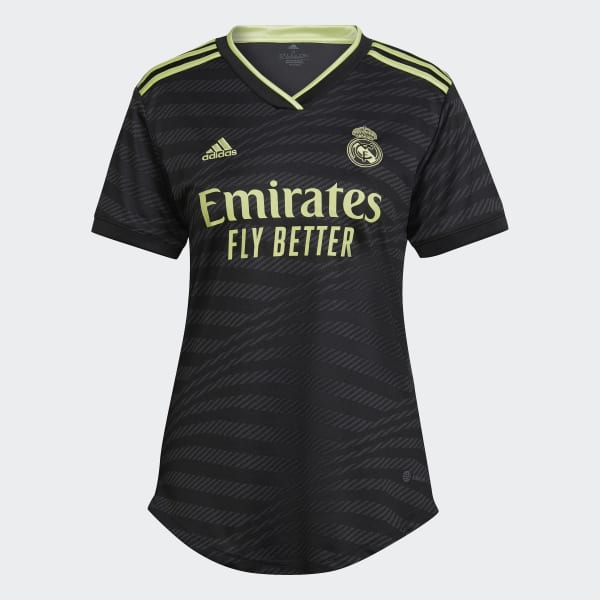 Negro Camiseta Tercer Uniforme Real Madrid 22/23 VB340