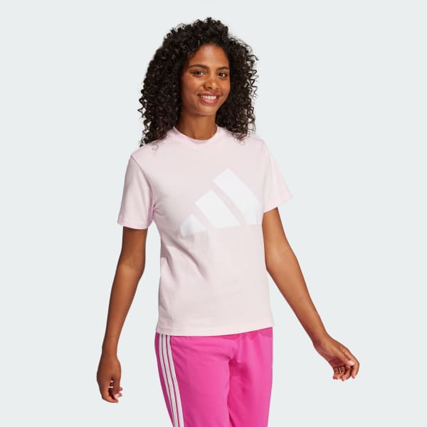 Ροζ Essentials Big Logo Cotton Tee