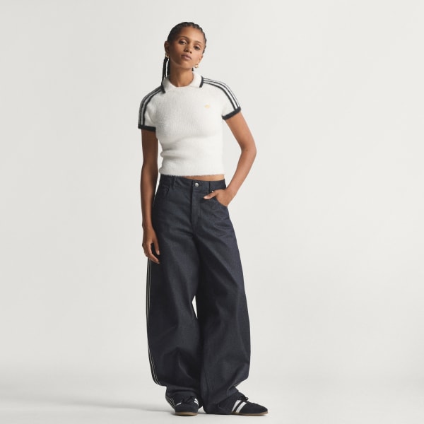 Blanc T-SHIRT CALI TRICOT