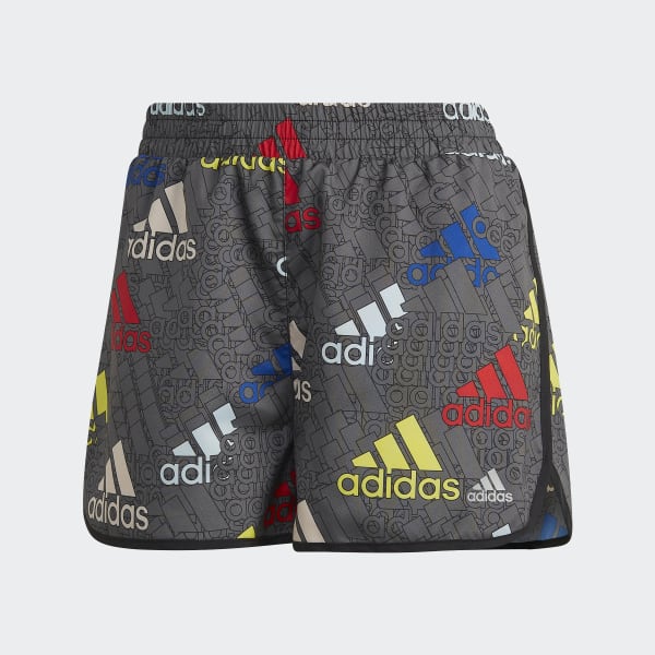Black 3-Stripes Sport Brand Love Shorts CT406