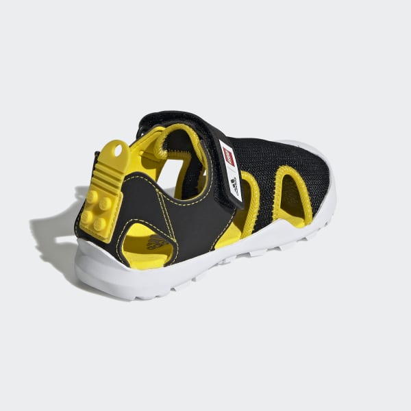Black adidas x LEGO® Captain Toey Sandals LRO98