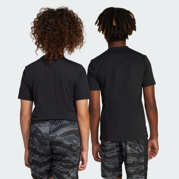 Negro Camiseta Training Essentials Camo-Print (Adolescentes)