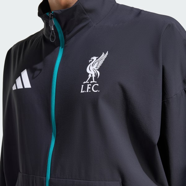 adidas Liverpool FC Z.N.E. Anthem Jacket - Black | Free Shipping