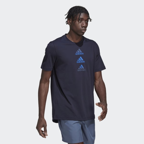 Azul Camiseta Logo Designed to Move Q3690