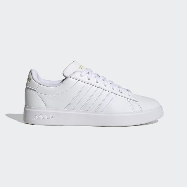 adidas all white womens tennis shoes