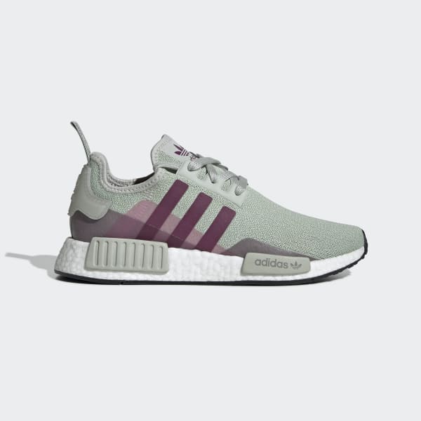NMD R1 Silver and Purple Shoes | adidas 