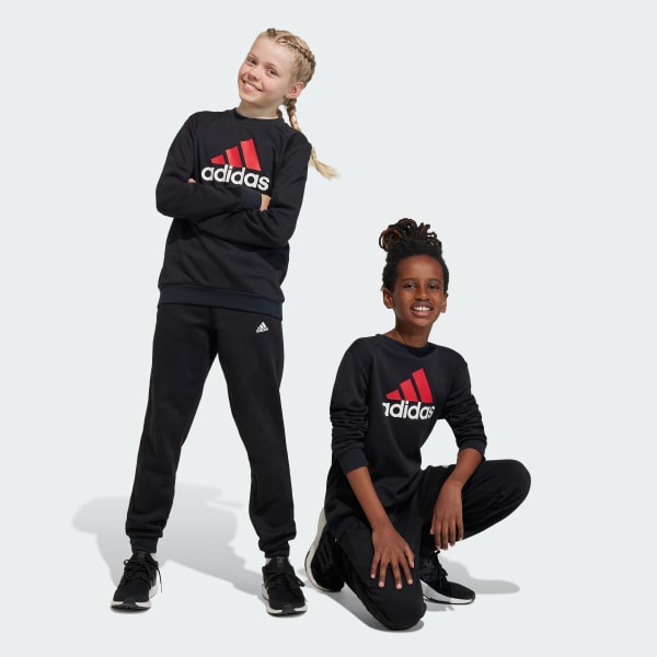 Majestueus Lezen distillatie adidas Essentials Big Logo Fleece Joggingpak Kids - zwart | adidas Belgium