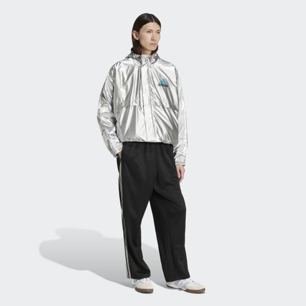 【adidas】ウィンドブレーカー　上下　メタリックシルバー　LL・L＊PL Amazon | [アディダス] ジャージトップ ビヨンド ザ ストライプ