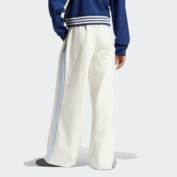 MARRAKECH TROUSERS - white loose trousers with pockets and logo