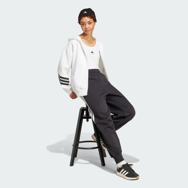 Blanco Chaqueta con capucha Future Icons 3 bandas