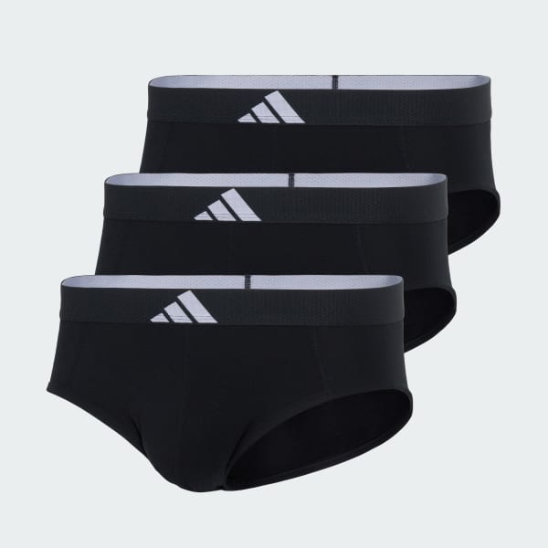 Black Active Flex Cotton Body Briefs 3-Pack Underwear
