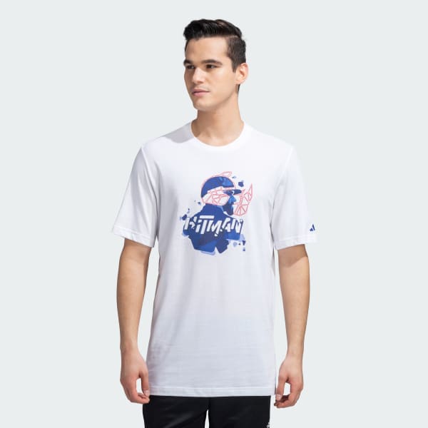 White ROHIT SHARMA GRAPHICS TEE
