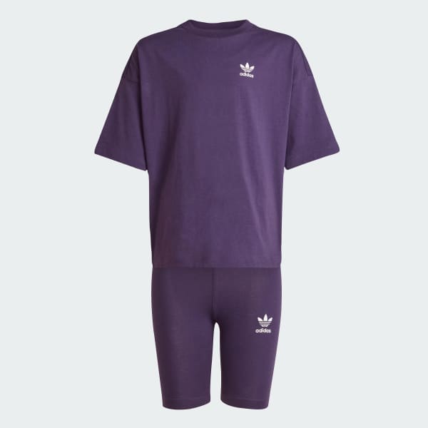 Lilla Sæt med cykelshorts og T-shirt til børn