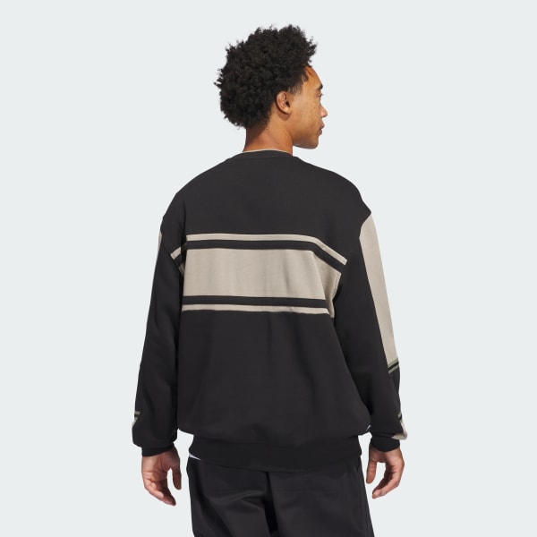 ブラック スケートボーディング クラシック クルーネック スウェットシャツ（ジェンダーニュートラル）